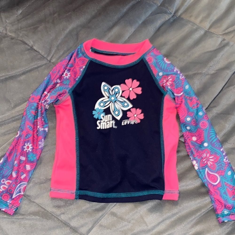 Aqua Sun Smart Rash Protective Shirt UPF 50 18-24 months baby girl